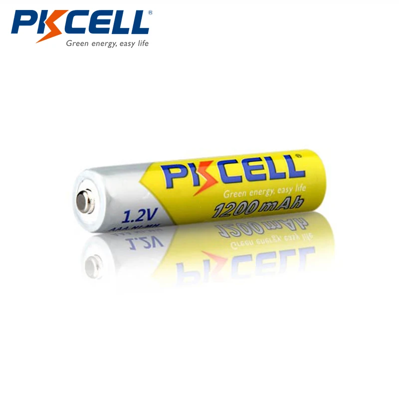 4 шт./карты PKCELL AAA аккумуляторная батарея Ni MH 1200mAh батареи 1 2 V NIMH до 1200circle times