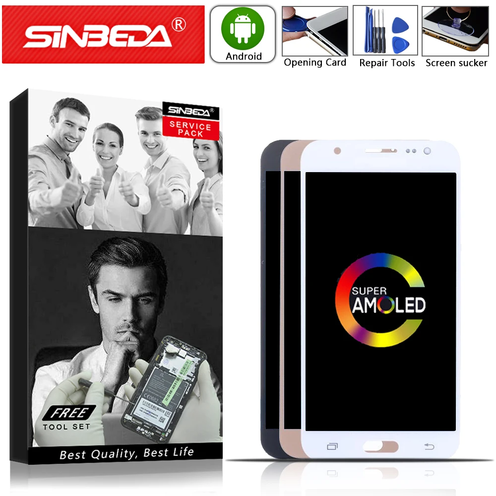 Для SAMSUNG Galaxy J5 2015 dokunmatik lcd ekran J500 J500H J500F LCD дисплей сенсорный экран дигитайзер для