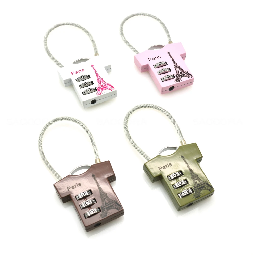 1pcs New 3 Digit Dial Combination Suitcase Luggage Metal Code Password