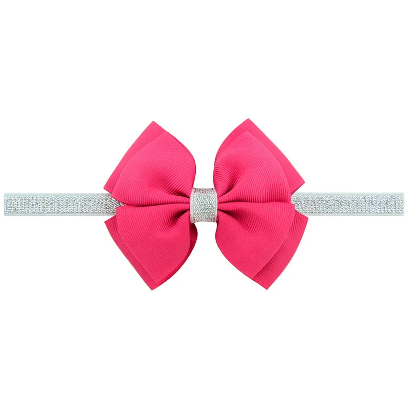 Kids Girl Simple Baby Headband Toddler Thread Bow Bling Hair Band Accessories Rose Red Headwear Kid Wholesales | Детская одежда и