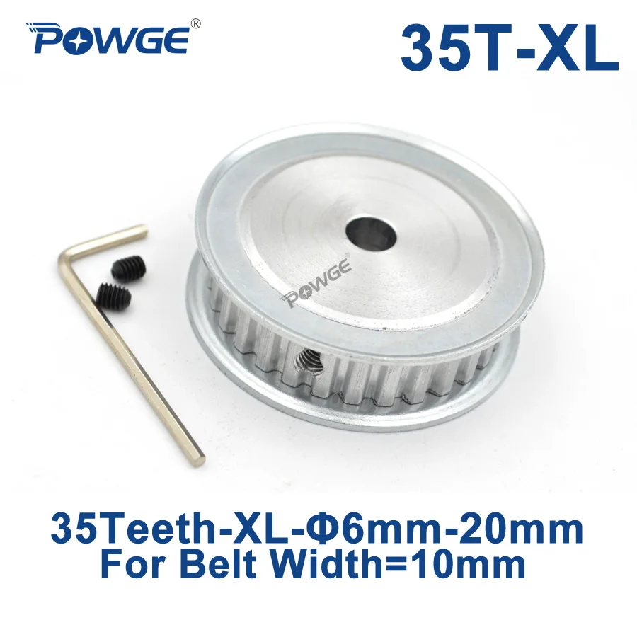 Зубчатый шкив POWGE 35 зубьев XL отверстие 6/8/10/2/12/12/14/15/19/20 мм для синхронного ремня