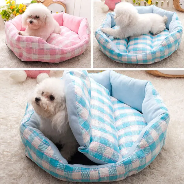 pink dog beds for small dogs
