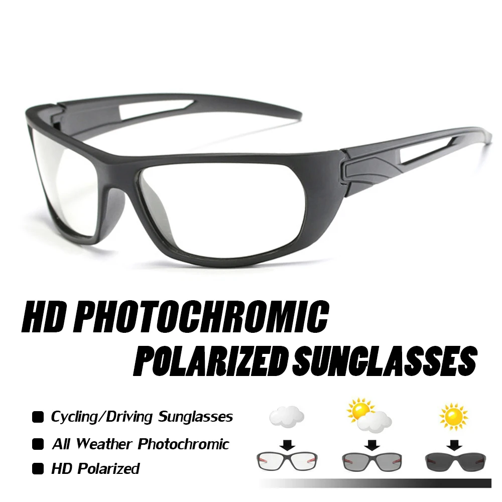 

Sport Bicycle Glass MTB Bike Bicycle Riding Fishing Cycling Sunglasses Photochromic Polarized Glasses Cycling Eyewear