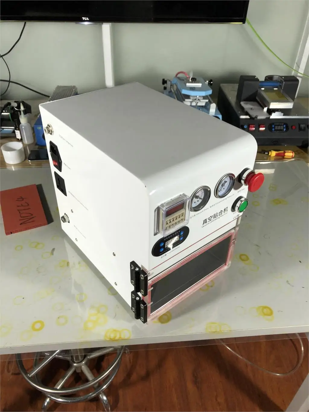 14 дюймов Новое поступление TBK-108P OCA ламинатор вакуумный ламинатор для iphone изогнутый экран и коврик