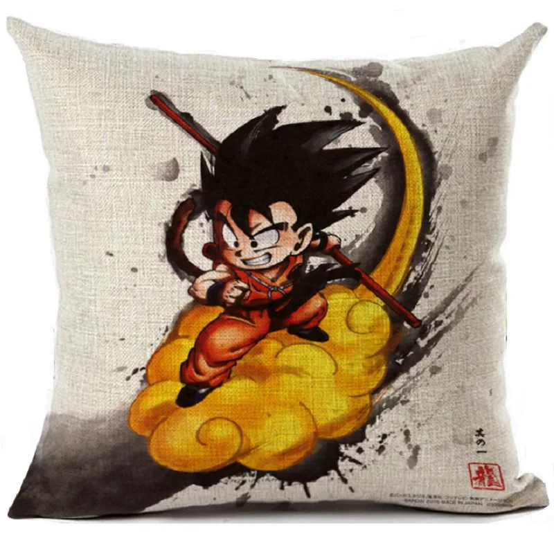 Чехол для подушки Dragon Ball Z GoKu чехол для подушки постельные принадлежности на заказ наволочки дом украшения автомобиля дивана наволочка almofada подарок - Цвет: 1