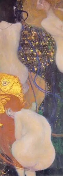 Gustav Klimt золотые рыбки настенные картины репродукция Gustav Klimt настенный Арт холст Куадрос картина для гостиной настенный Декор - Цвет: PC7202