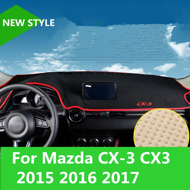 

For Mazda CX-3 CX3 2015 2016 2017 Center Console Instrument Panel Sunproof mat Interior decoration car styling