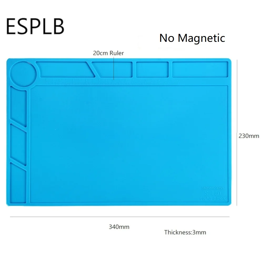 35 см* 25 см/405 мм* 305 мм изоляционная прокладка термостойкая паяльная станция BGA рабочий коврик настольный коврик платформа ремонтные инструменты с магнитной