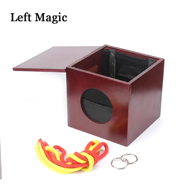 Rondelles de liaison et boîte à anneaux, accessoires de magie