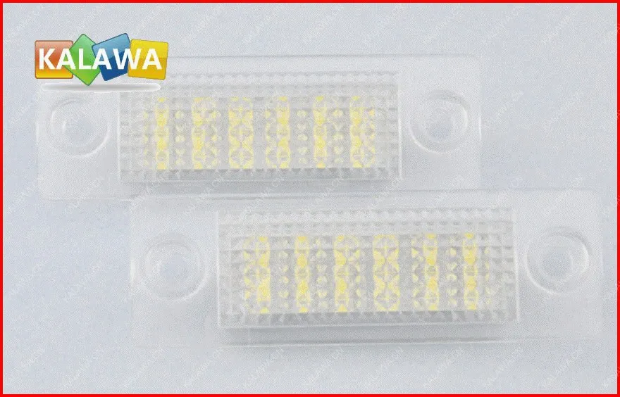 

One pair Car Led License Plate Light Lamp case for Volkswagen Touran Skoda VW K-030606 FREESHIPPING GGG