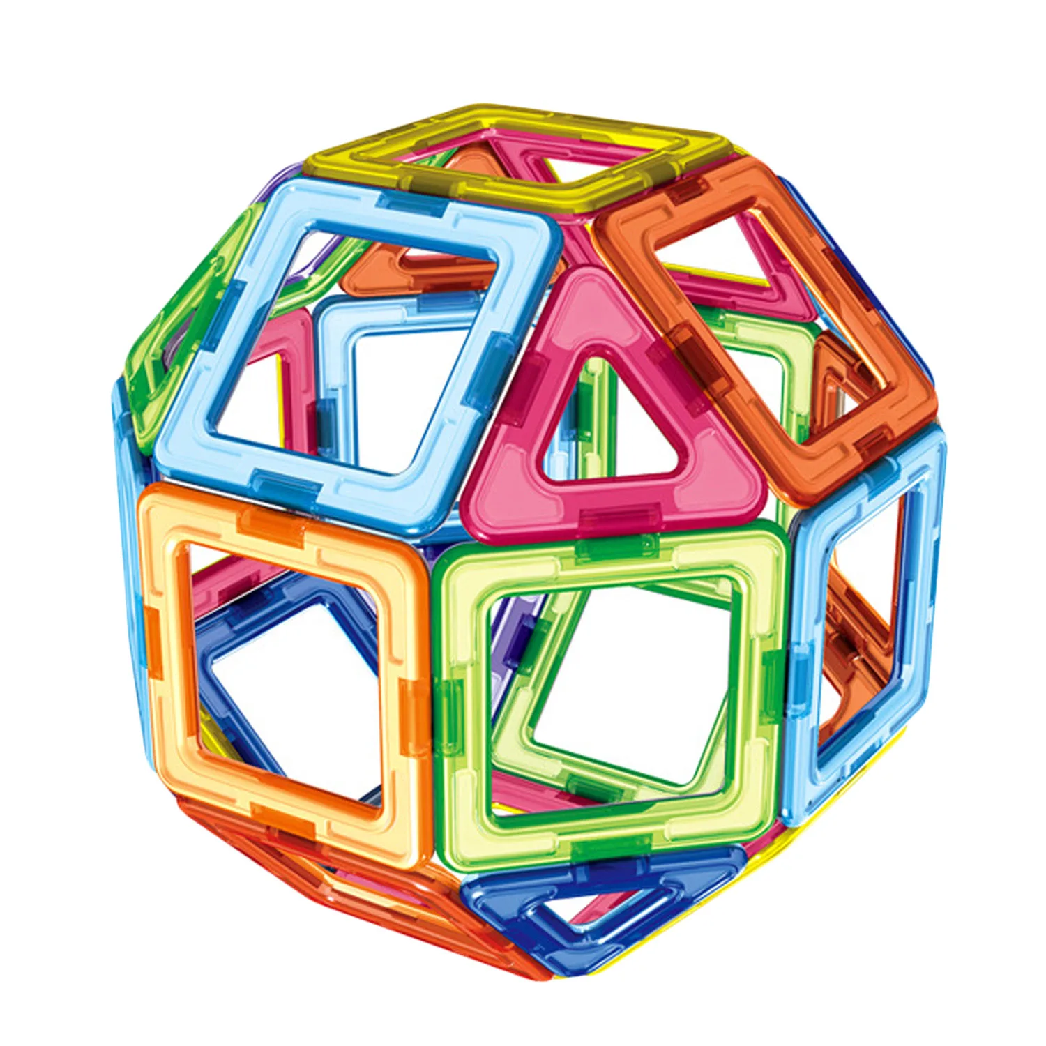 30 шт. магнитные блоки строительные игрушки детские строительные укладки треугольник квадратный пятиугольник Магнитный блок 3D обучающая игрушка