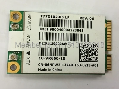 

Qualcomm Gobi2000 DW5620 Mini PCI-express 3G EV-DO HSDPA WCDMA WLAN Card GPS for dell