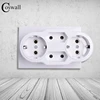 Coswall Européenne Type Fiche De Conversion 1 À 4 Voies D'alimentation Standard De L'UE Adaptateur Prise 16A Bouchons Voyage AC 110 ~ 250 V ► Photo 2/6