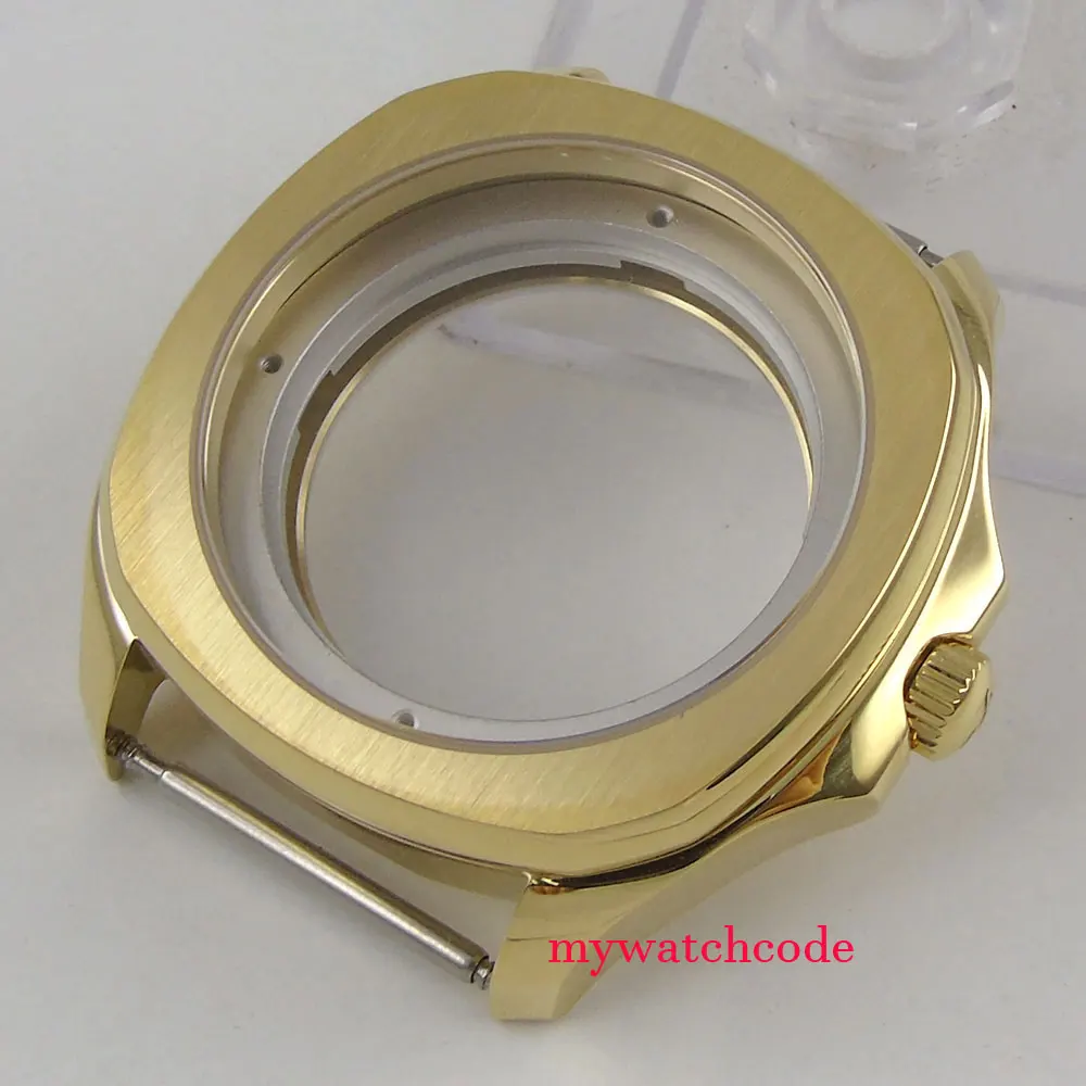 40mm parnis steel Sapphire Crystal yellow golden plated Case fit 2824 2836 movement C4
40mm parnis steel Sapphire Crystal yellow golden plated Case fit 2824 2836 movement C4