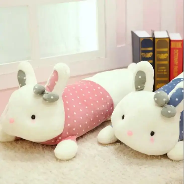 

Free Shipping 60cm cute lovers Papa rabbit pillow, butterfly rabbit plush toy doll, Valentine's Day gift to send girls