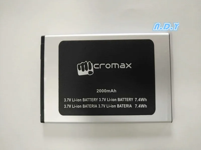 Высококачественный Micromax Q351 2000mAh аккумулятор для мобильного телефона Micromax Q351 Q 351