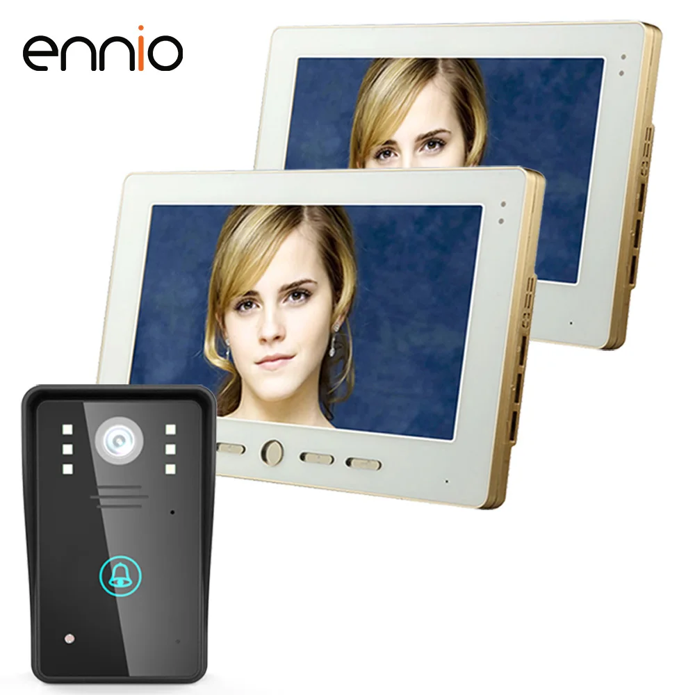 ENNIO SY1002A12 2 Monitors 10" Video Door Phone Doorbell Touch