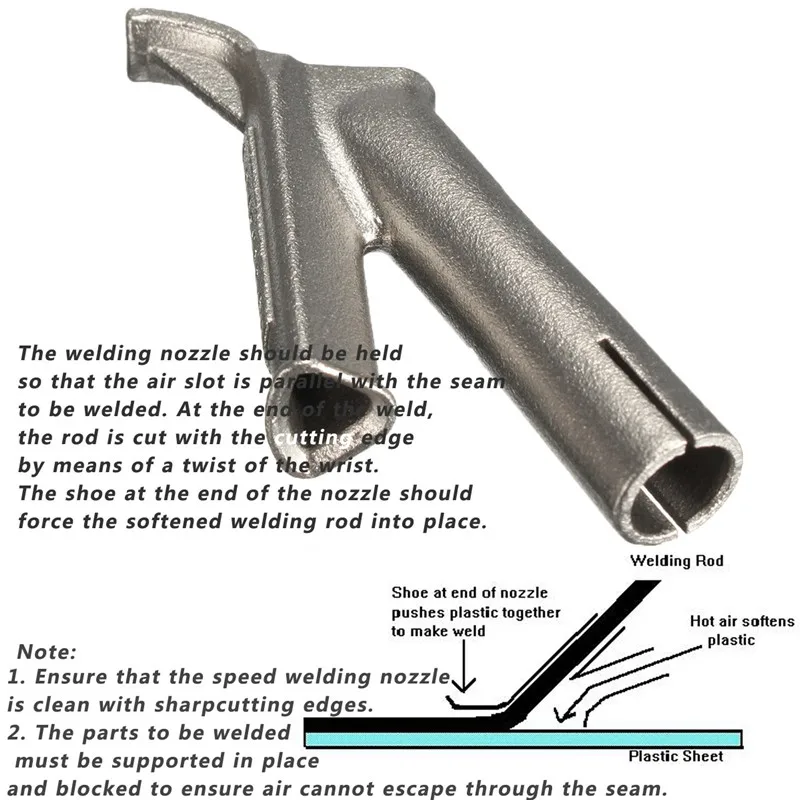 1 шт. 8 мм треугольник сварки рот сопла трехсторонняя скорость сопла наконечник для Лестер пластик