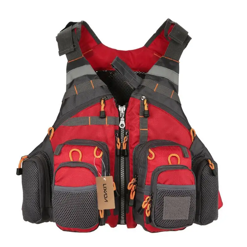 

Outdoor Sport Fishing Life Vest Men Breathable Swimming Life Jacket Safety Waistcoat Survival Utility Buoyancy potential Vest