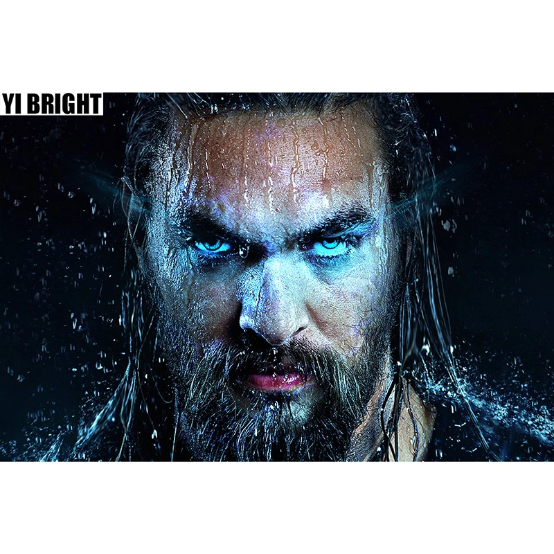

Cross Stitch Diamond Embroidery,Super Hero "The Lord Of Sea:Aquaman" Patterns Full DIY 5D Diamond Painting Rhinestones Mosaic GT