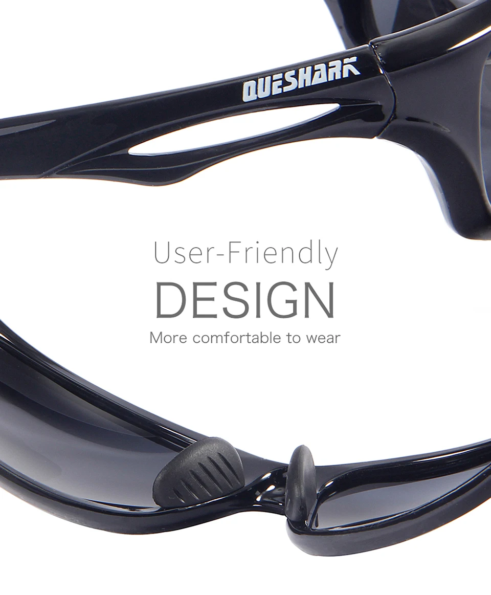 QUESHARK небьющиеся TR90 Untralight рамки HD поляризованные солнцезащитные очки для рыбалки очки для мужчин и женщин Пешие прогулки бег гольф