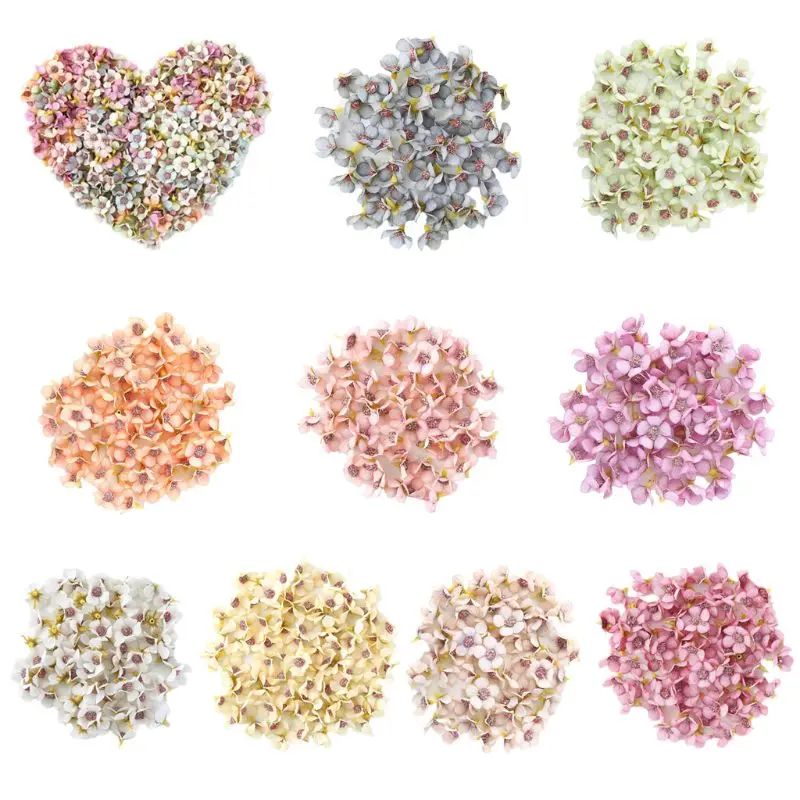 10Pcs/Set 2cm Multicolor Mini Artificial Daisy Flower Heads Sunflower For Wreath DIY Scrapbooking Wedding Party Decoration