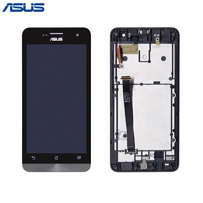 ЖК экран ASUS ZenFone5 A500CG для A501CG T00J T00F сенсорный дигитайзер в сборе с рамкой|Экраны