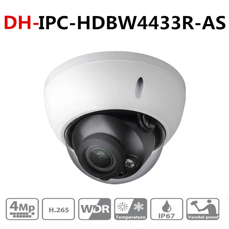

Dahua IPC-HDBW4433R-AS 4MP CCTV IP Camera Support IK10 IP67 Audio in/out &Alarm Port PoE Camera IR 30m WDR Security with logo