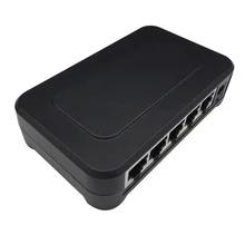 Черного цвета на каблуках высотой 5 портов 10/100 ethernet сетевой коммутатор gigabit 10/100 Мбит/с концентратор пластиковый