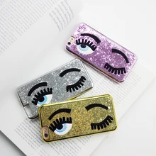 Para iphone 6/6 s/6 p miss chiara ferragni lantejoulas seguinte olhos piscando caso de telefone tampa da caixa de telefone da moda pvc & sacos