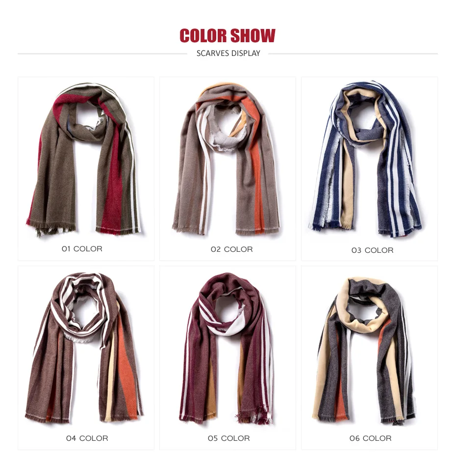 [VIANOSI] 10 стильный Зимний шарф женский тёплый платок Роскошные клетчатые шарфы модные шарфы на каждый день кашемир Bufandas Hombre