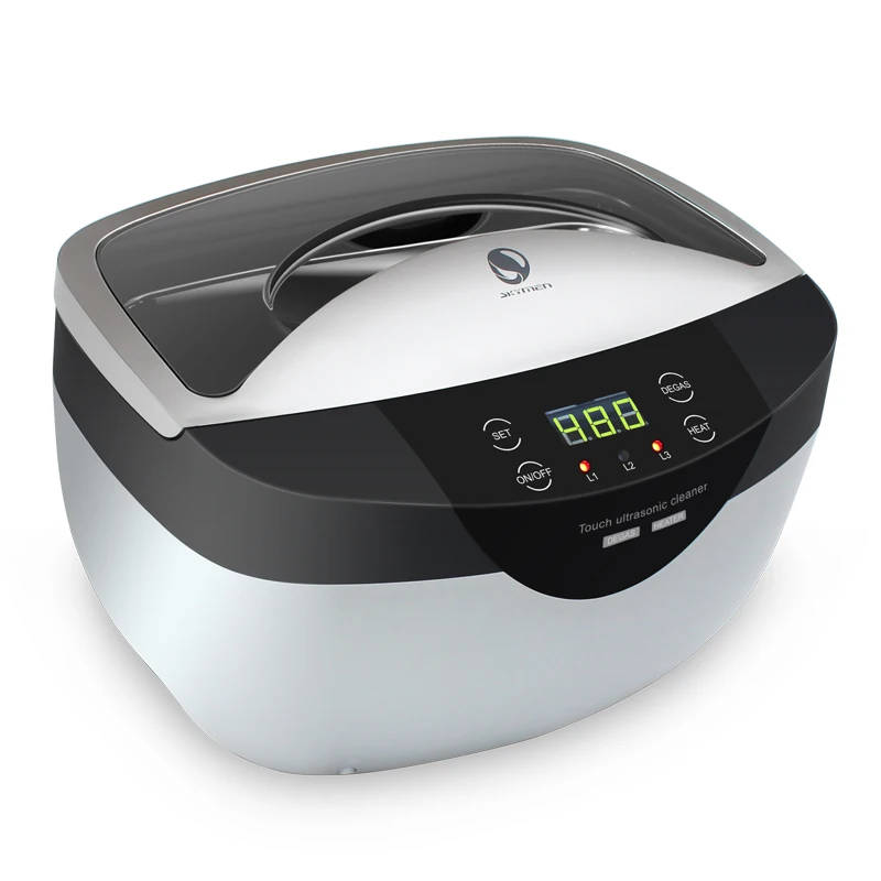 Kopen Skymen 2500 Ml Ultrasone Reiniger Degas + Digitale Tijd Instelling Voor Sieraden Stenen Cutters Goud Zilver Horloges Bril
