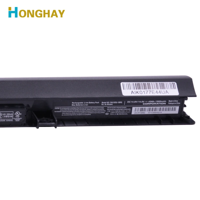 Оригинальный аккумулятор для ноутбука Toshiba Satellite C50 PA5185U 14 8 в 2800 мАч|original laptop