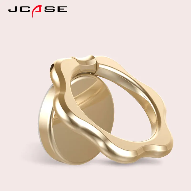 

JCASE Metal Finger Petal Ring Universal Mobile Phone Holder 360 Degree Rotation Finger Ring Holder Magnetic Car Bracket Stand