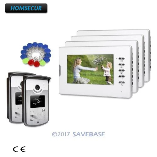 

HOMSECUR 7" Wired Video Door Entry Security Intercom with Intra-monitor Audio Intercom