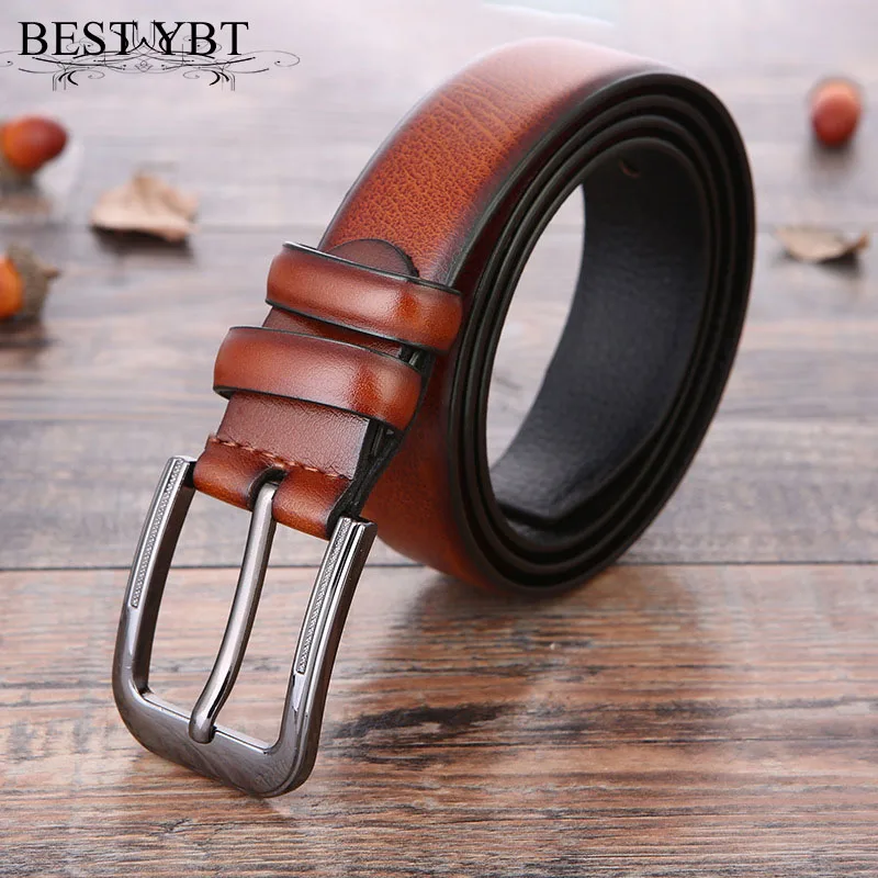Ремень YBT мужской из спилка|leather belt|men leather beltbelt business |