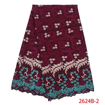 

New Arrival Swiss Voile Lace In Switzerland Embroidred Ribbon Swiss Lace High Quality Cotton Lace Fabric For Clothing GD2624B-2