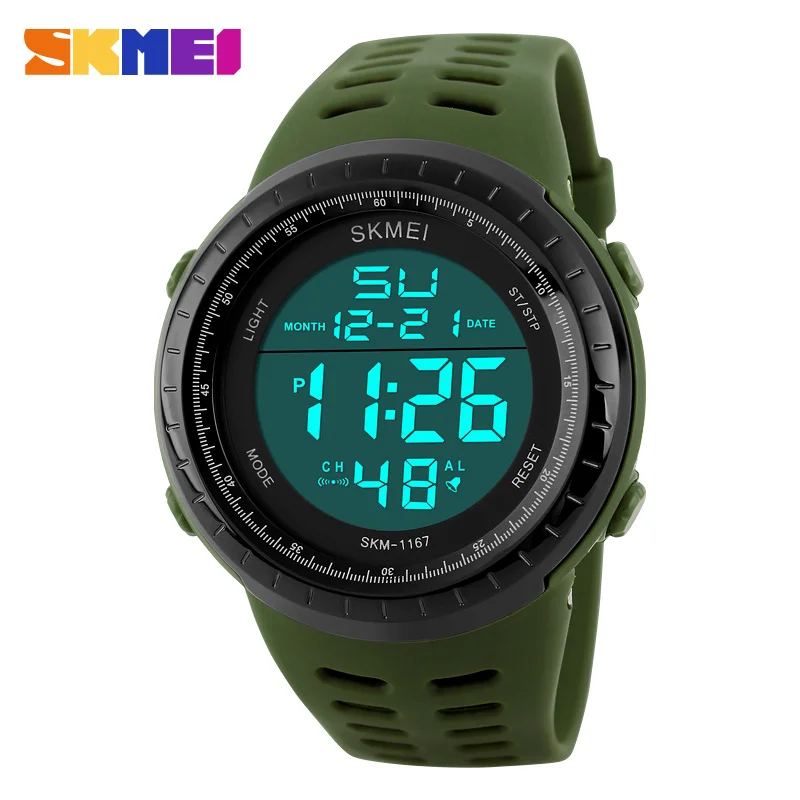 

SKMEI Luxury Brand Men Sports Watches Fashion Digital Led Display Sport Mens Waterproof Resistant Wristwatches Relogio Masculino