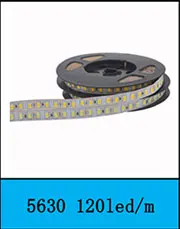 Супер яркий двойной ряд 5050 SMD 600 Светодиодные ленты DC12V-Водонепроницаемые гибкие Light 120 светодиодный s/m, 5 м/лот белый теплый белый RGB