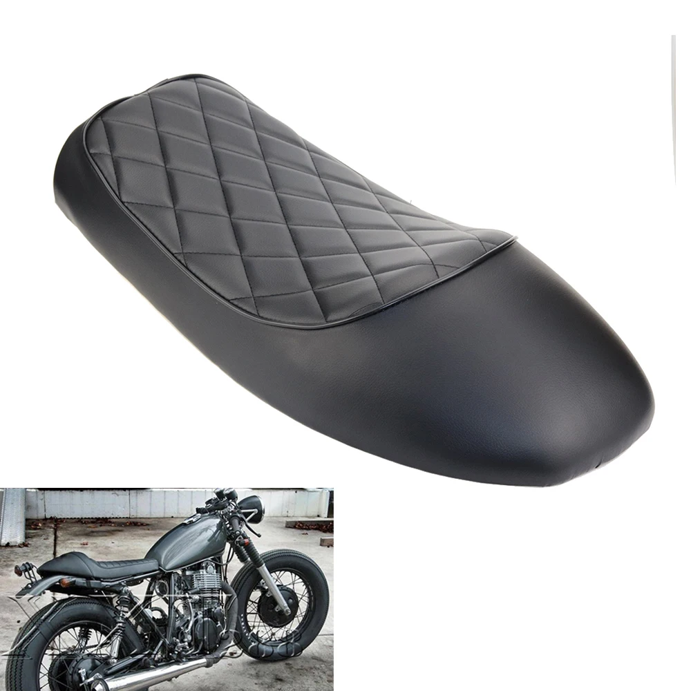 Motorcycle Parts Vintage Hump Black Cafe Racer Seat For Honda CB125S CL100 CL350 CL450