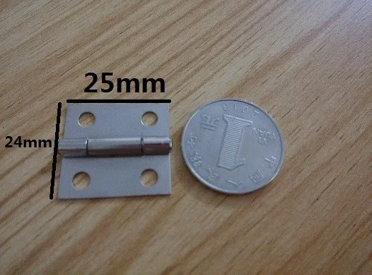100 шт 25*24*0,7 мм высококачественная сталь с никелевым покрытием Ювелирная деревянная упаковочная коробка шарнир