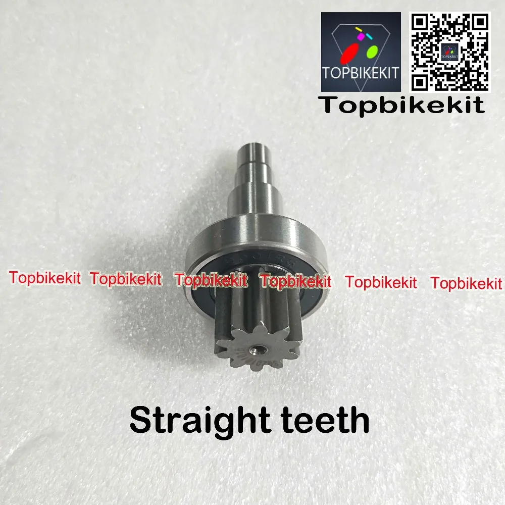 Discount TSDZ2 gear Tongsheng motor gear For TSDZ2 Mid Drive Motor 250W 350W 500W 750W Tongsheng motor parts TSDZ2 Part gear shaft 2