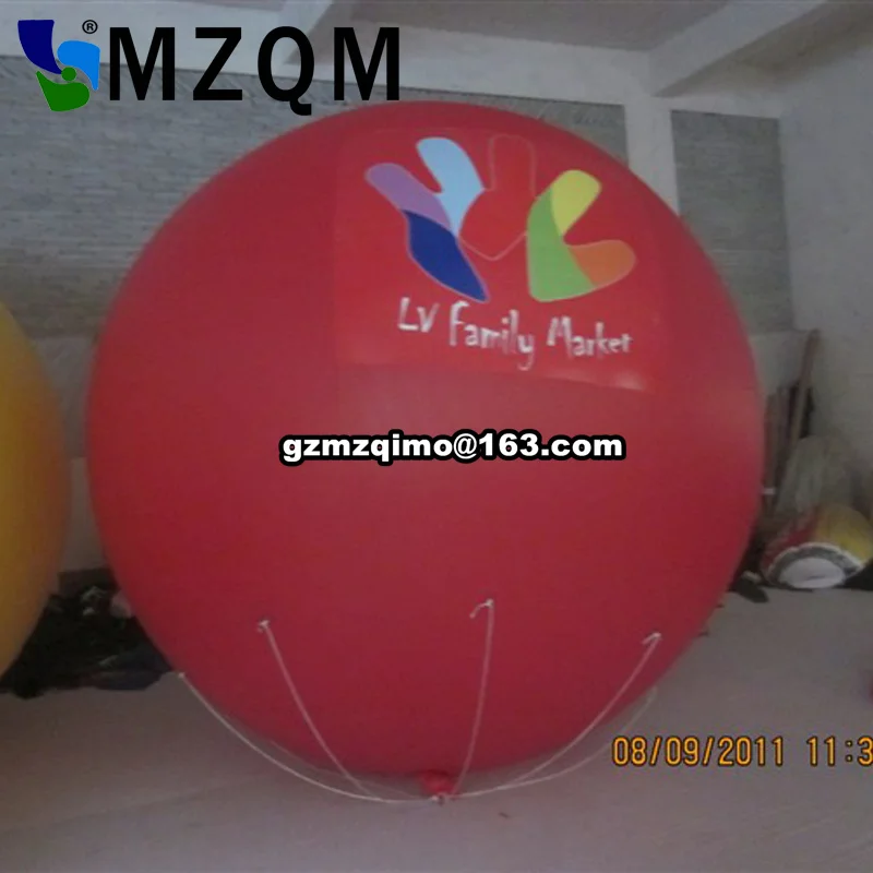 

Free shipping+Free logo 2m Customized White Inflatable Helium Balloon for Advertising Decoration