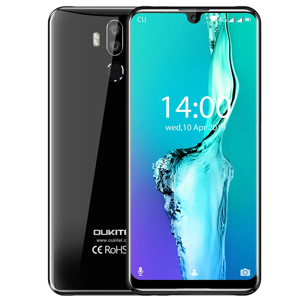 

OUKITEL K9 4G Smartphone 7.12 inch Android 9.0 MTK 6757 Octa Core 2.3GHz 4GB RAM 64GB ROM 16.0MP Fingerprint 6000mAh Mobile
