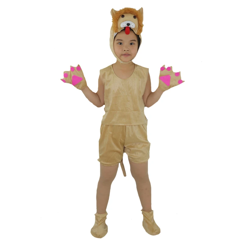 Summer Short Cartoon Lion Animals Costume For Kids Boys Girls Cosplay Clothing Birthday Children's Day Party Halloween Purim Summer Short Cartoon Lion Animals Costume For Kids Boys Girls Cosplay Clothing Birthday Children's Day Party Halloween Purim