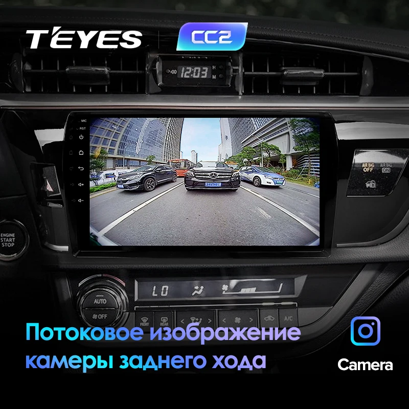 TEYES CC2 Штатная магнитола для Тойота Королла Toyota Corolla 2013 Android 8.1, до 8-ЯДЕР, до 4+ 64ГБ 32EQ+ DSP 2DIN автомагнитола 2 DIN DVD GPS мультимедиа автомобиля головное устройство