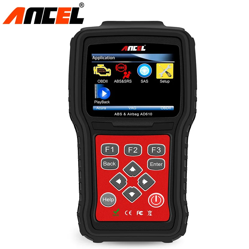 Ancel ODB2 OBD2 Scanner Diagnostic Tool SAS ABS Reset Tool SRS Airbag Crash Data Auto Car