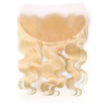 

MIHAIR Remy Peruvian Straight Hair Blonde Color Lace Front Human Hair 613 13x4 Frontal free part Peruvian Hair Natural Color