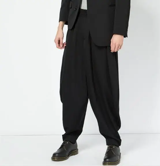 

27-44!!The new men's American and European style harlan pants and the Low crotch baggy pants men show slim casual pants