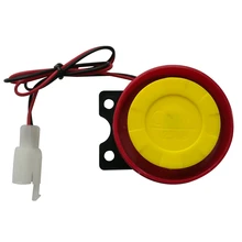 1pc 12V Universal Car Truck Horn Simple Design Motorcycle Electric Driven Air Raid Siren Alarm Safety Horn